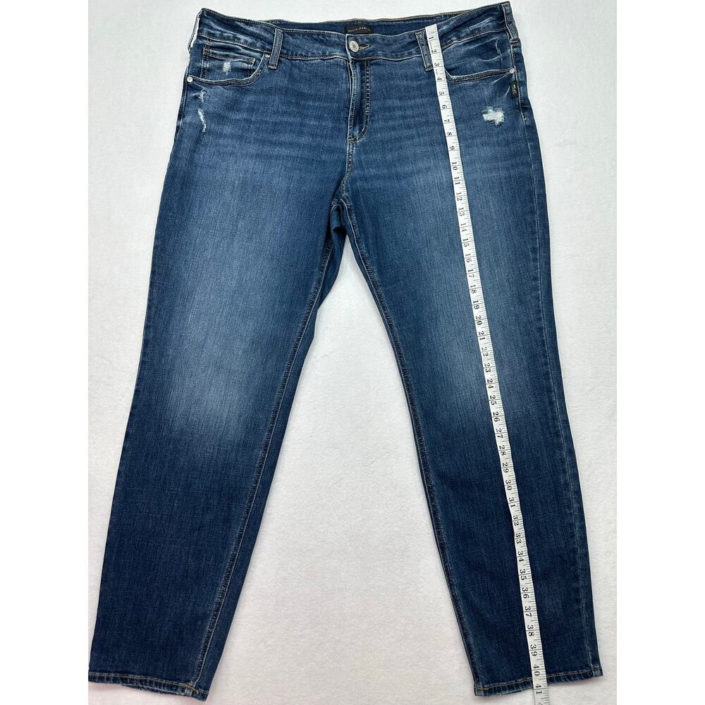 Silver Jeans Co. Boyfriend Distressed Stretch Jeans Women’s Plus Size 20W - Picture 7 of 12